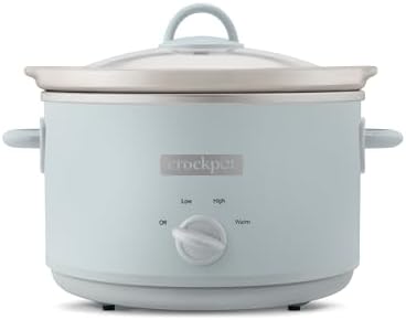 Crock-Pot 4.5 Quart Manual Slow Cooker – Macaroon Blue sn0