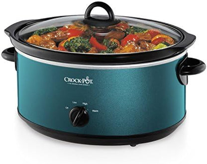 Crock-Pot 7 Quart Manual Slow Cooker – Turquoise zl4