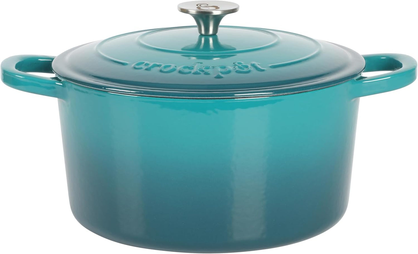 Crock-Pot 3 Quart Enameled Cast Iron Dutch Oven – Aqua ydj