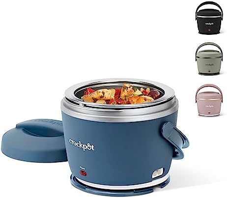 Crock-Pot Electric Lunch Box Food Warmer 20oz – Faded Blue vk0