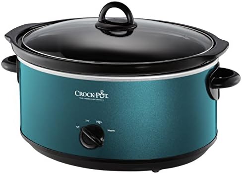 Crock-Pot 7 Quart Manual Slow Cooker – Turquoise zl4