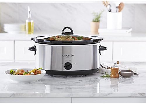 Crock-Pot 7 Quart Oval Manual Slow Cooker – Stainless Steel ruu