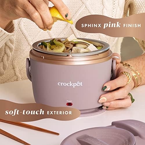 Crock-Pot Electric Lunch Box Food Warmer 20oz – Blush Pink uev