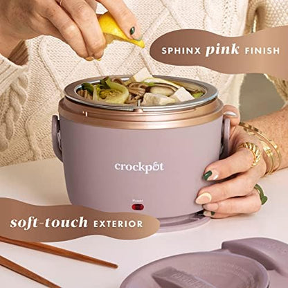 Crock-Pot Electric Lunch Box Food Warmer 20oz – Blush Pink uev