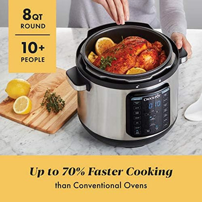 Crock-Pot 8 Quart Express Crock Multi-Use Pressure Cooker ujf