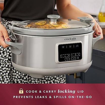 Crock-Pot 7 Quart Programmable Cook & Carry Slow Cooker c1h