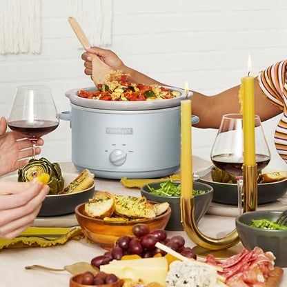 Crock-Pot 4.5 Quart Manual Slow Cooker – Macaroon Blue sn0
