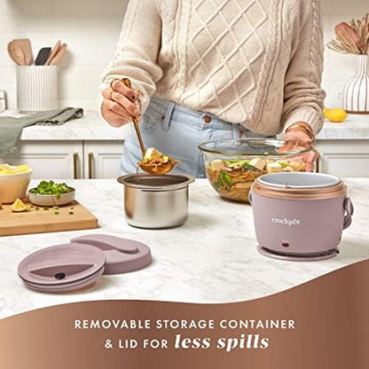 Crock-Pot Electric Lunch Box Food Warmer 20oz – Blush Pink uev