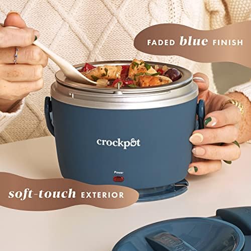 Crock-Pot Electric Lunch Box Food Warmer 20oz – Faded Blue vk0