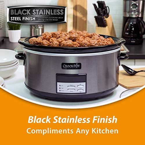 Crock-Pot 8 Quart Programmable Slow Cooker with Auto Warm mea