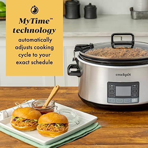 Crock-Pot 7 Quart Portable Programmable Slow Cooker with Timer 0mf