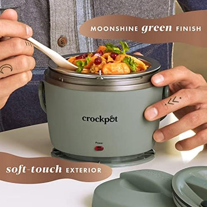 Crock-Pot Portable Electric Lunch Box Food Warmer – Green r6s