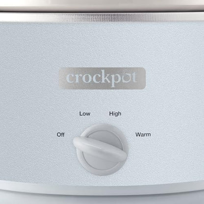 Crock-Pot 4.5 Quart Manual Slow Cooker – Macaroon Blue sn0