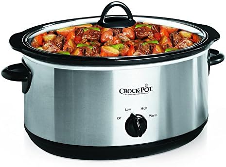 Crock-Pot 7 Quart Oval Manual Slow Cooker – Stainless Steel ruu