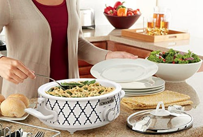 Crock-Pot 2.5 Quart Compact Casserole Slow Cooker 8v3