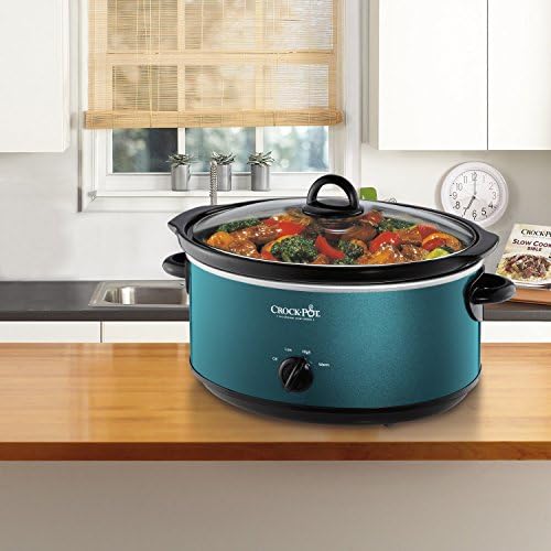Crock-Pot 7 Quart Manual Slow Cooker – Turquoise zl4