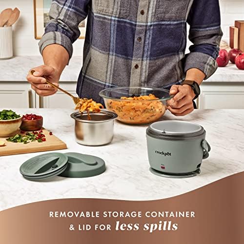Crock-Pot Portable Electric Lunch Box Food Warmer – Green r6s