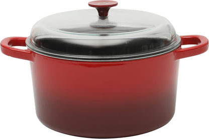 Crock-Pot 3 Quart Enameled Cast Iron Dutch Oven – Aqua ydj