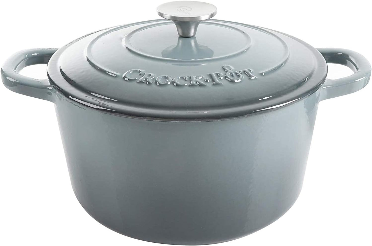 Crock-Pot 3 Quart Enameled Cast Iron Dutch Oven – Aqua ydj