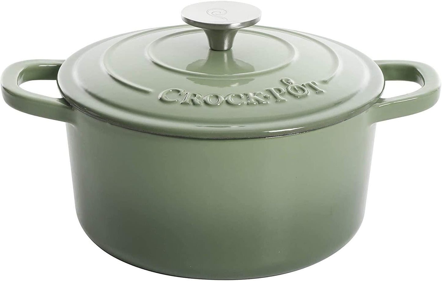 Crock-Pot 3 Quart Enameled Cast Iron Dutch Oven – Aqua ydj