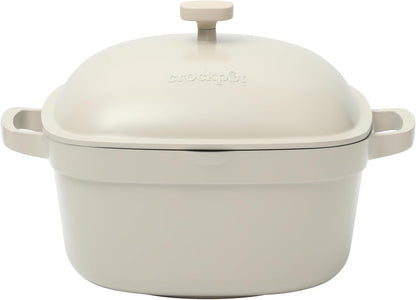Crock-Pot 3 Quart Enameled Cast Iron Dutch Oven – Aqua ydj